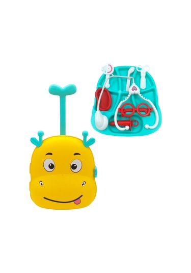 Oyuncak Doktor Seti Çekçekli Valizli Çantalı Doktor Seti 7 Parça