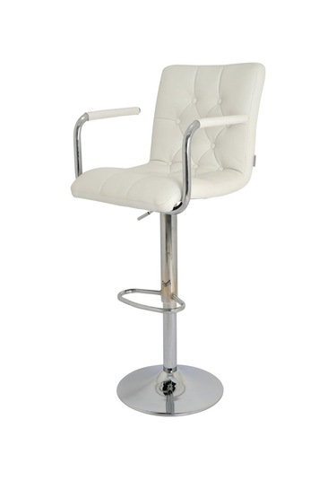 Bürocci Helen Bar Sandalyesi-Beyaz-9519Q0109 Çok Renkli