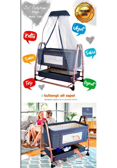 Baby Home Single-to Travel Sistem Bebek Arabası + Maya Anne Yanı Bebek Sepeti Beşik