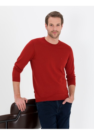 Pierre Cardin Erkek Kiremit Kazak /triko 50257301-vr031 Kiremit