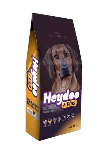 Heydoo +Plus Kuzu Etli Yetişkin Köpek Maması 15 KG