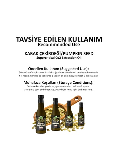 Gökçek Şifa Kabak Çekirdeği Süperkritik Yağı 250 ML