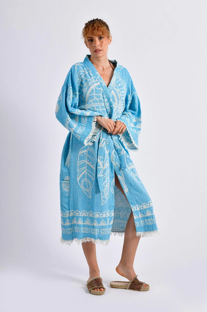 Brandsmithshop Mavi Dreamcatcher Kimono Çok Renkli