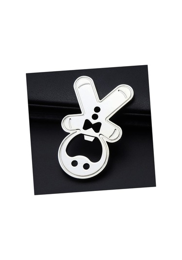 Ulzyvf Tirbuşon Anahtarlık Şişe Açacak Mini Kavanoz Gümüş Gümüş