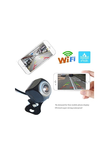 Sones A2157 Araba Wifi Ters Dikiz Büyük Geniş Açı Yıldız Işığı Gece Görüş Sağ Kör Nokta Kamerası