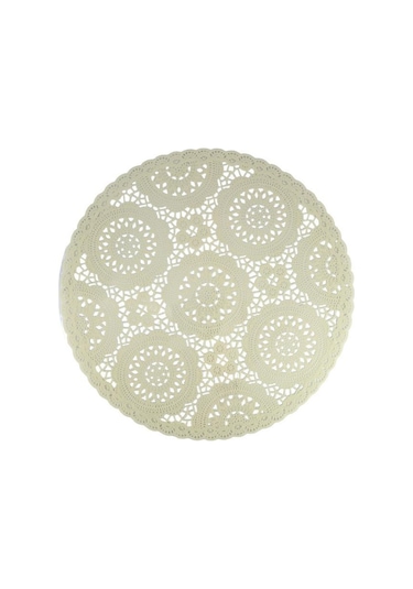 Digithome Acar 6 Lı Amerikan Servisi Supla Yuvarlak Krem 38 Cm Acr-279 C320.033 Krem