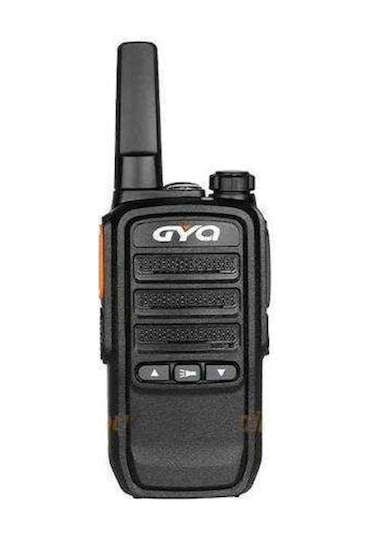 Gyq Q75 PMR 15 KM Mesafeli Siyah Tekli Paket El Telsizi