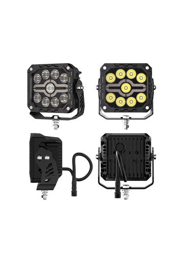 Off Road 4 İnç Led Aydınlatma Kaput Üstü Ve Tampon Gündüz Led Ve Sis Farı Lamba Kombinasyon Seti