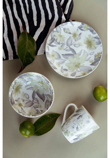 Korall 14cm/630ml 2'li Set Porselen Ofelia Salata Kasesi 300716989 Beyaz