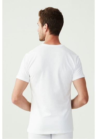 Faal 122x6 Erkek 6'lı Kısa Kollu Penye Süprem Atlet-beyaz Beyaz