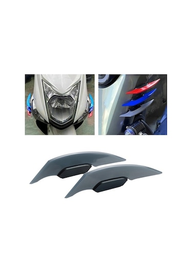 Yingfu Suntek Motosiklet Spoiler, Aerodinamik Kanat, Elektrikli Motosikletler İçin Uygun Gri