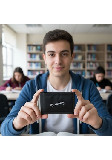 Elegance Siyah Atatürk İmzalı Basic Spor Wallet Cüzdan 421-siyah