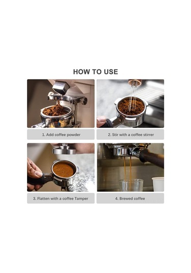 Monyee 51mm Espresso Tamper Profesyonel: 304 Paslanmaz Çelik, Yüksek Basınçlı, Dikey Press, Kahve Kalitesi Artırıcı Aksesuar Diğer