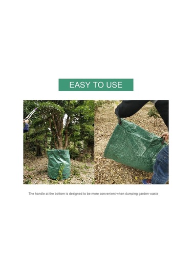 Ulzyvf Katlanabilir, Yırtılmaz 60l Bahçe Çöp Torbası - Su Geçirmez Ve Taşıma Kolaylığı Xv