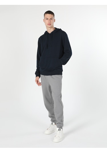 Colin's Regular Fit Kapüşonlu Mavi Erkek Sweatshirt cl1055785_Q1.V2_NAV
