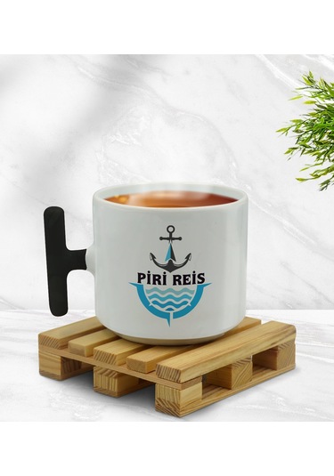 Bk Gift Kişiye Özel Tekne Marin Ve Denizcilik Tasarımlı Siyah T Kulplu Middle Kupa-7, Arkadaşa Hediye Kobitmeyencom33418 Bk Gift