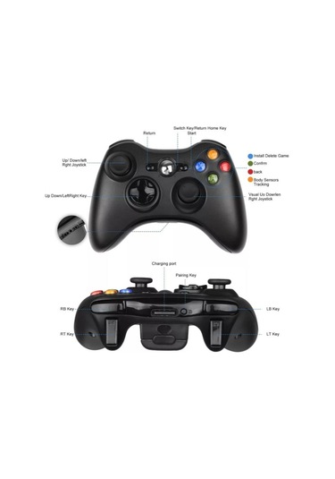 Yues XBox 360, PS3, PC ve Android Kablosuz Wireless Controller