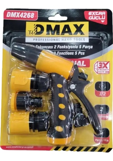 Dmax 2 Fonksiyonlu 5 Parça Sulama Tabanca Seti