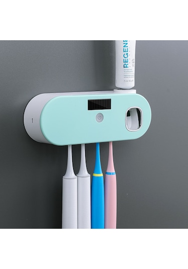 Akıllı Uv Diş Macunu Sıkma Diş Fırçası Tutucu Pembe