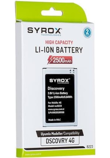 Syrox General Mobile Discovery One 4G Batarya B223