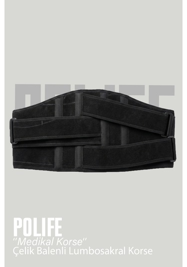 Polife Çelik Balenli Lumbosakral Korse