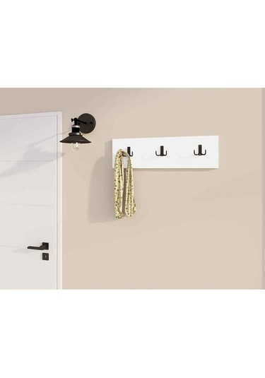 Decormet 3lü Askılık Beyaz Beyaz