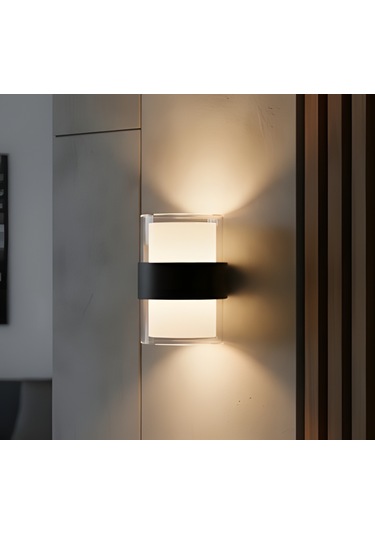 Kendal Kda733 Dekoratif Led Aplik 10w 900 Lümen Abs - Gün Işığı Siyah