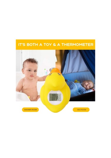 Sones Sn062 Çocuk Banyo Termometresi Su Bebek Banyo Sarı Ördek Su Termometresi Sarı