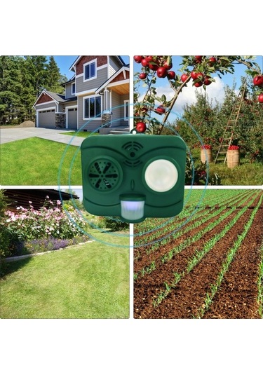 Bloomnest Güneş Enerjili Köpek/kuş Kovucu - Bahçe, Çiftlik, Meyve Bahçesi İçin Açık Hava Güvenliği