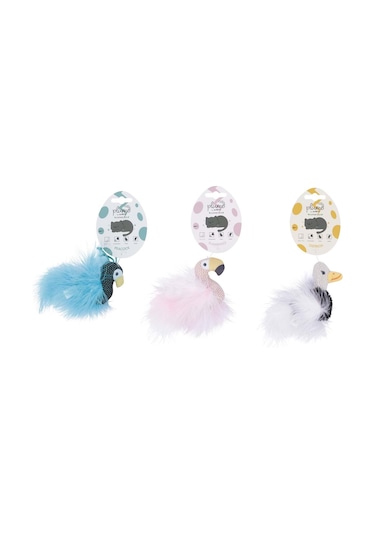M-pets Plume Ostrich Catnipli Kedi Oyuncağı White