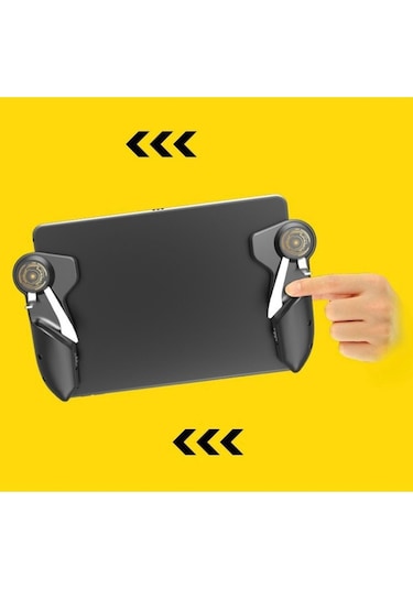 Tablet Uyumlu 6 Parmak Tetik Pubg Mobile Joystick Siyah Tetik