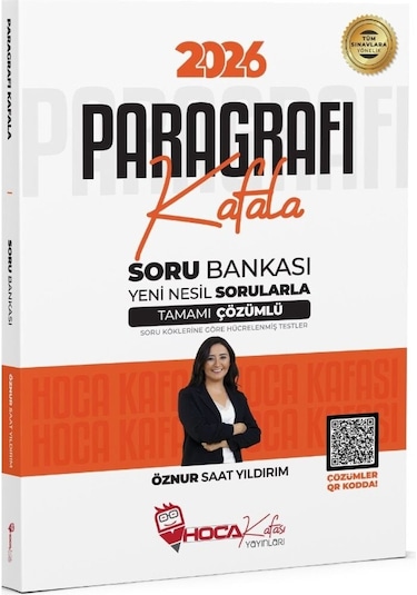 2026 Kpss Tyt Ales Dgs Paragrafı Kafala Soru Bankası Çözümlü - Öznur Saat Yıldırım Hoca Kafası Yayınları