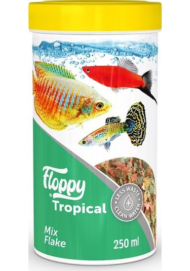 Floppy Tropical Mix Flake Balık Yemi 250 Ml