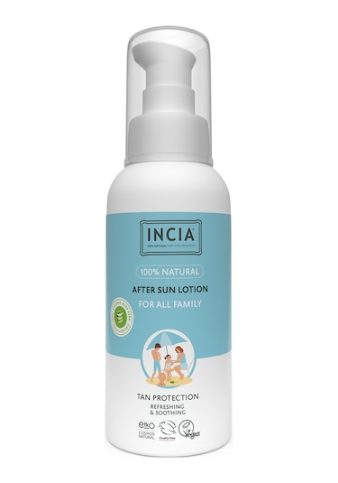 Incıa 100% Natural After Sun Losyon Güneş Sonrası Organik Aloe Vera Nemlendirici Rahatlatıcı 100 ML