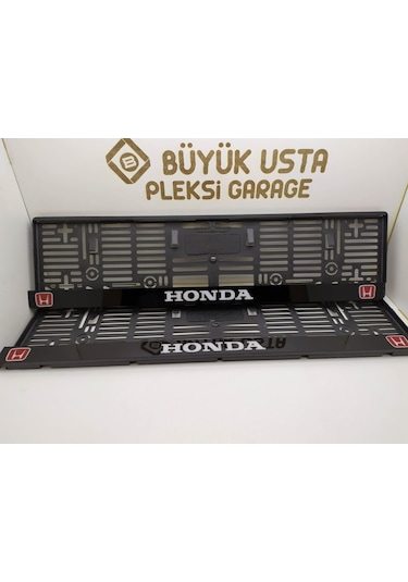Honda Logolu Yazılı Pleksi Takmatik Plakalık Takımı 2'Li Set 548332005