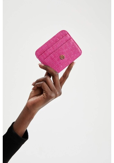 Defacto Kadın Suni Deri Croco Kartlık W2526AZNSPN25 Pembe
