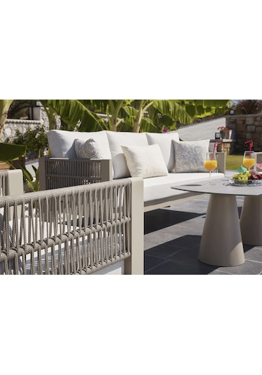 Toscana Bahçe Balkon Oturma Grubu 3+1+1+seramik Sehpa