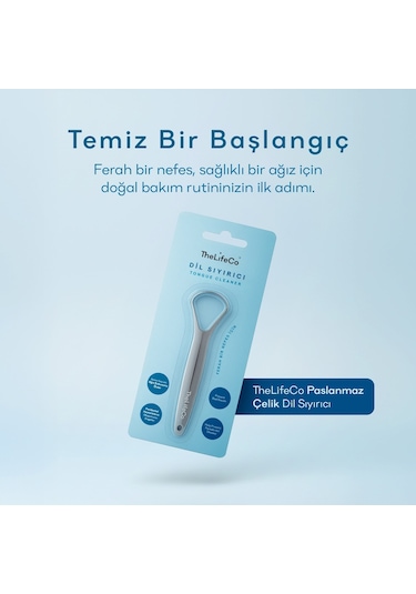 Thelifeco Paslanmaz Çelik Dil Temizleyici - Dil Sıyırıcı