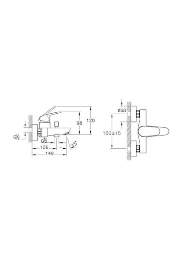 Artema Flow Round A43057 Banyo Bataryası Krom
