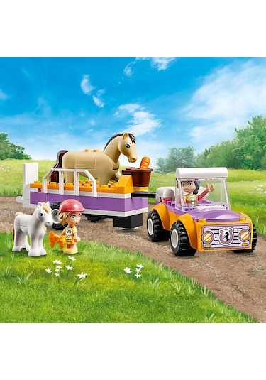LEGO® Friends At ve Midilli Römorku 42634 4+ Yaratıcı Oyuncak Yapım Seti - 105 Parça