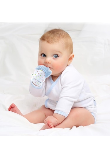 Babyjem Diş Kaşıyıcı Eldiven 526 Mavi