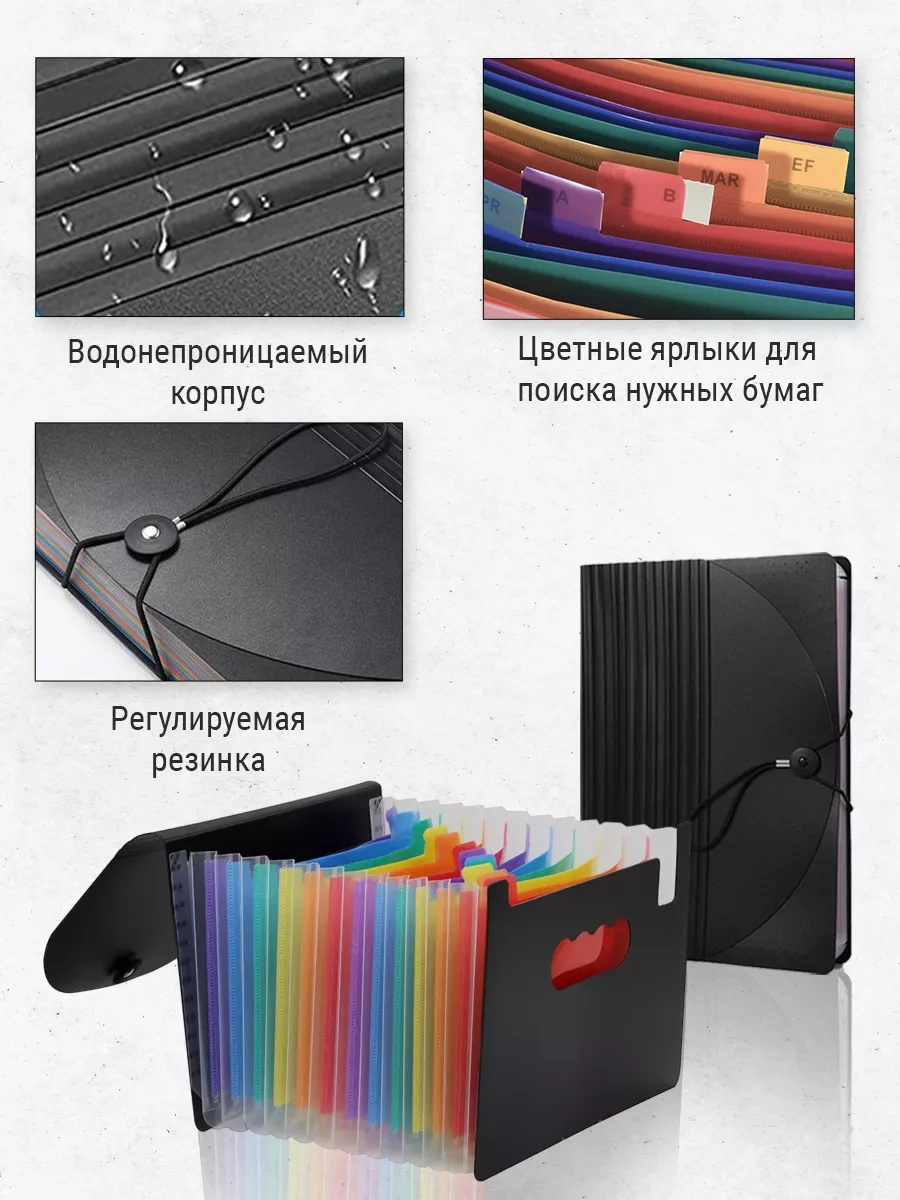 Leseven A4 Boyutunda Masaüstü Belge Ve Kağıt Depolama Klasör Organizeri 213190133 Siyah