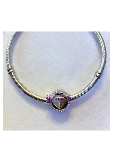 Celikchi Kalp Ve Aşk Oku Model Gümüş Charm