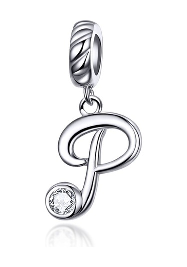 S925 Ayar Gümüş Kolye, Stil: P Çok Renkli
