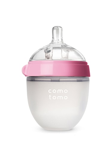 Comotomo Antikolik Yavaş Akışlı Pembe Silikon Biberon 150 ML