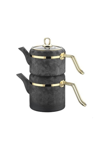 Brioni RSK-02TK Royal Stone Çaydanlık Takımı Gri