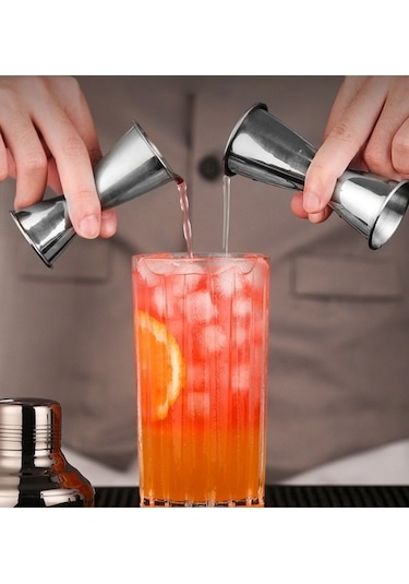 Wondernest Uçlu Paslanmaz Ons Ölçü Lichen Çift Çelik Bardağı, 2'li Paket