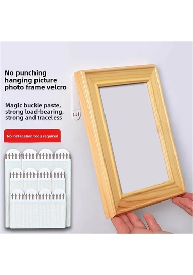 Yifomall 36 Çift 19x92mm Nylon Duvar Stickerı - Yokuşsuz Rakamcı, Bıçak Olmayan, Güçlü Yapışkan, Taşınabilir Magic Tape Örgü + Saç Yüzü Beyaz