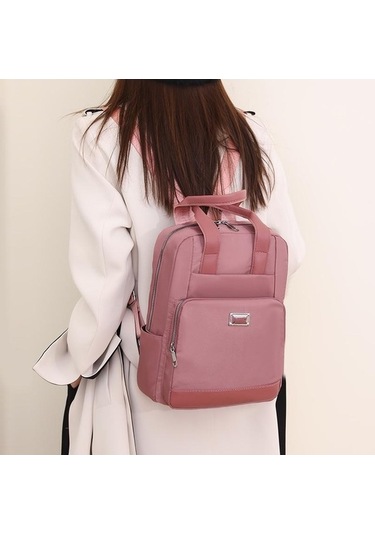 Dancemonkey Sırt Seyahat Renk Pembe Kapasiteli Kadın Düz Çantası Çantası Büyük Xc Pembe