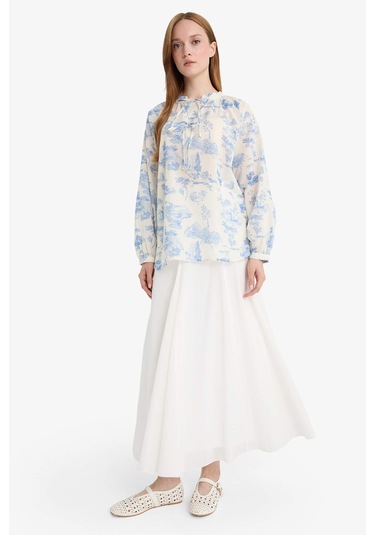 Defacto A Kesim Vual Maxi Etek F4560ax25hser105 Ekru